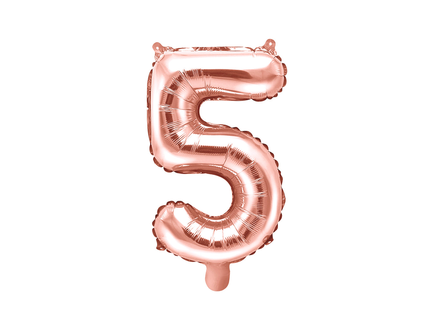 Nummer 0-9 folie ballon 35 cm rosa guld