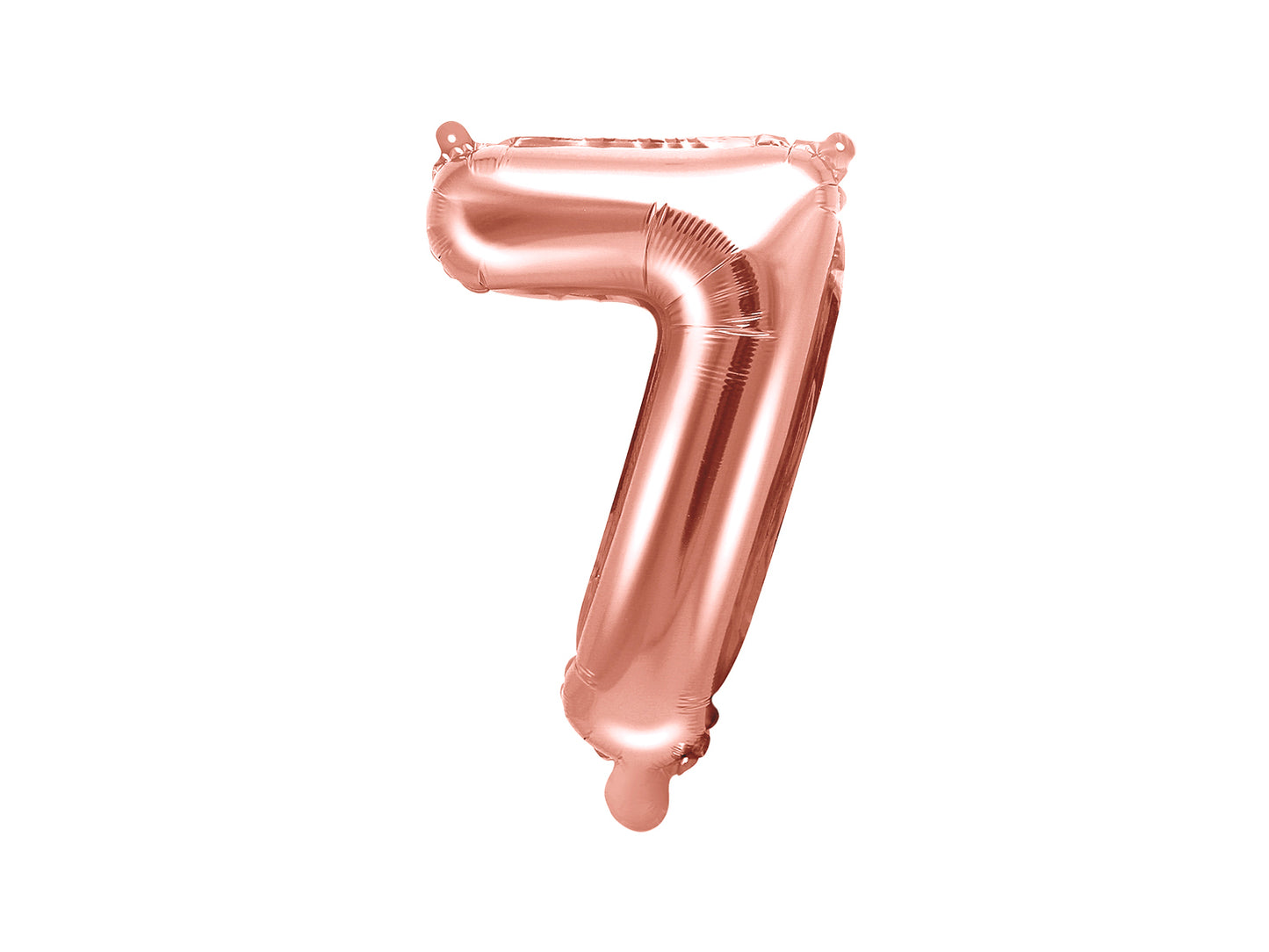 Nummer 0-9 folie ballon 35 cm rosa guld