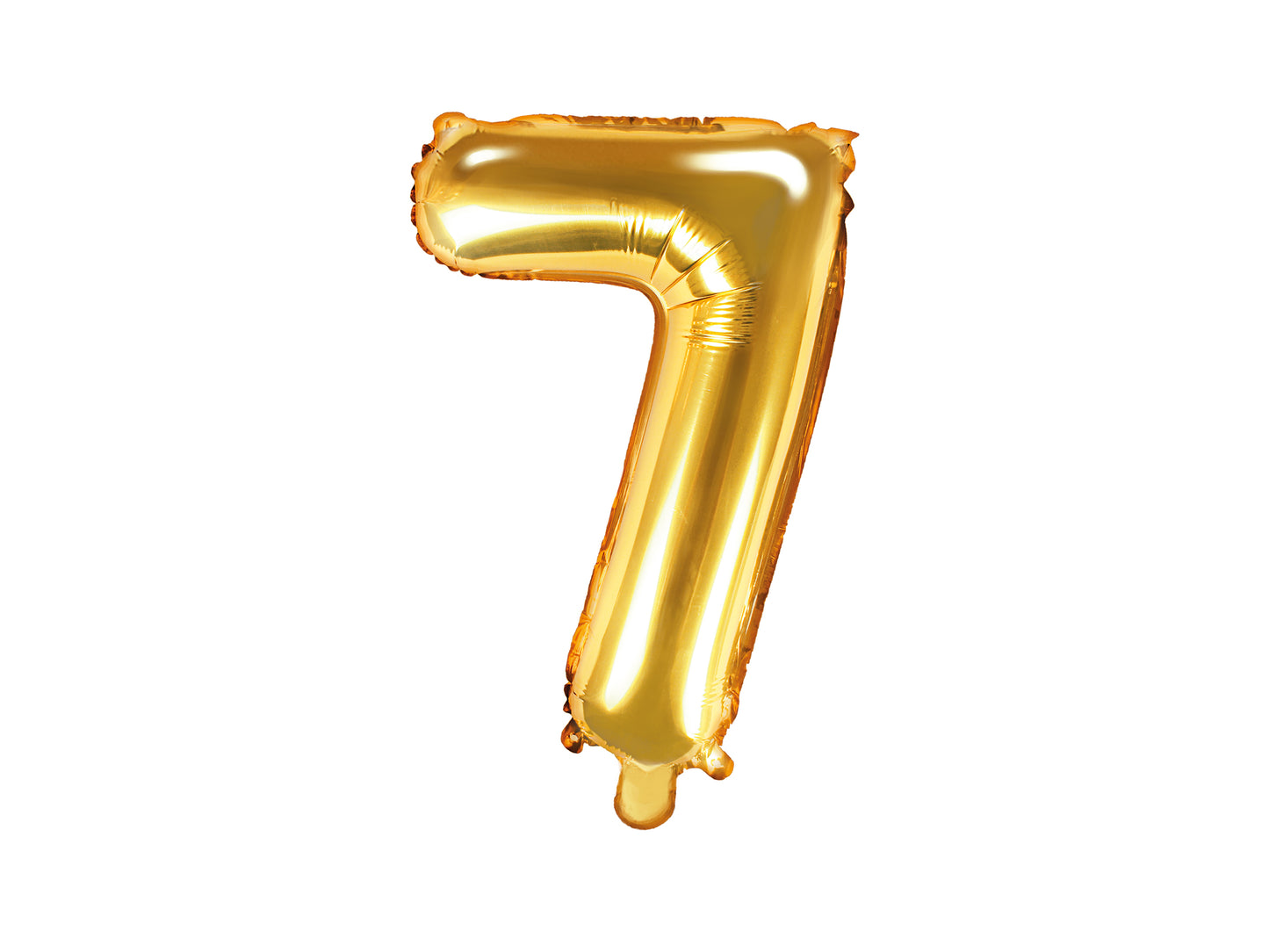 Nummer 0-9 folie ballon 35 cm guld