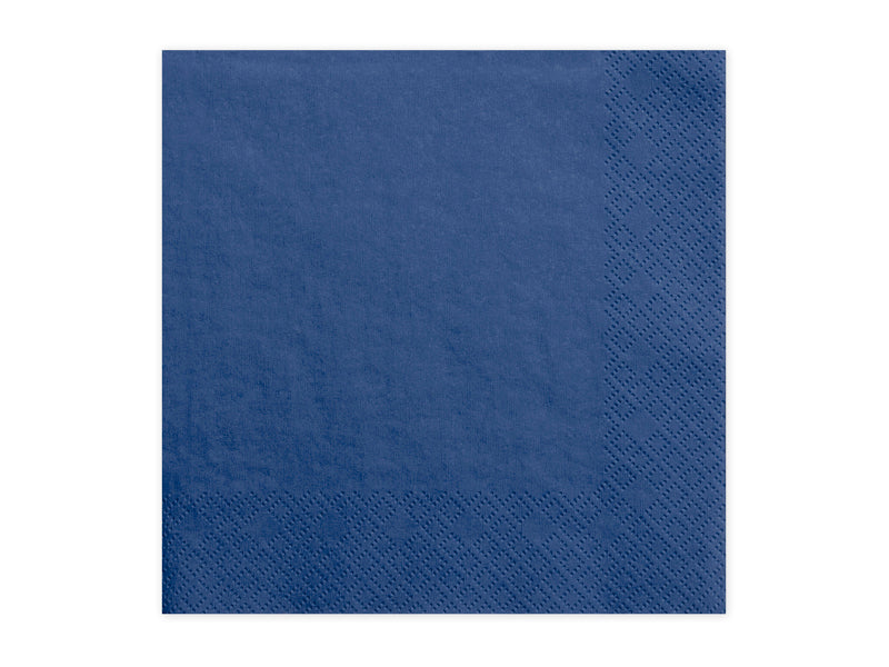 Servietter blå 33x33cm 20 stk
