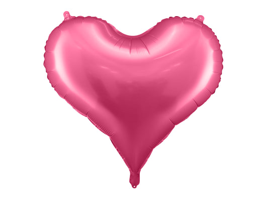 Pink hjerte folie ballon 75x64,5 cm