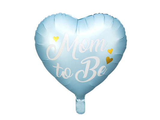Mom to be folie ballon 35 cm blå
