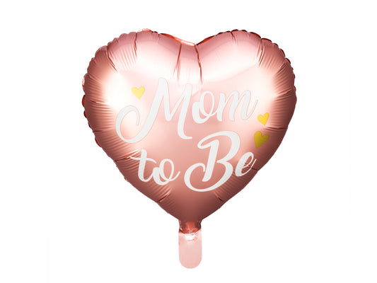 Mom to be folie ballon 35 cm pink