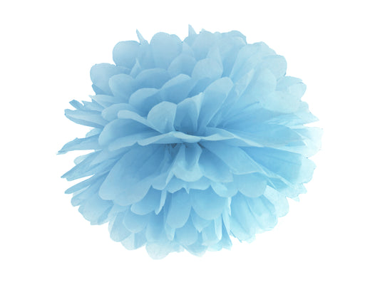 Pom pom lyseblå 25 cm
