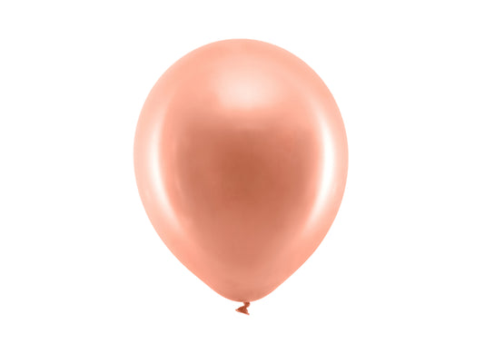 Balloner metallic rosa gold 23 cm