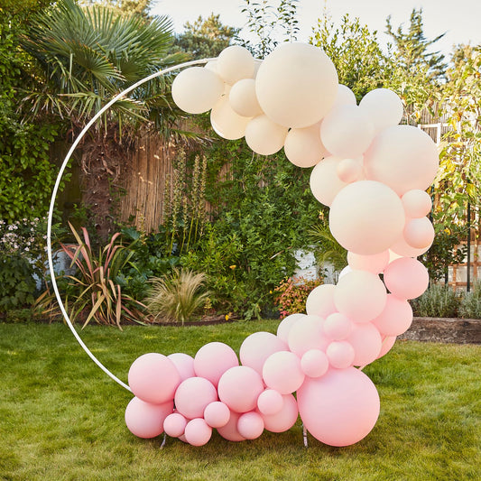 Ballonbue pink, cream & hvid