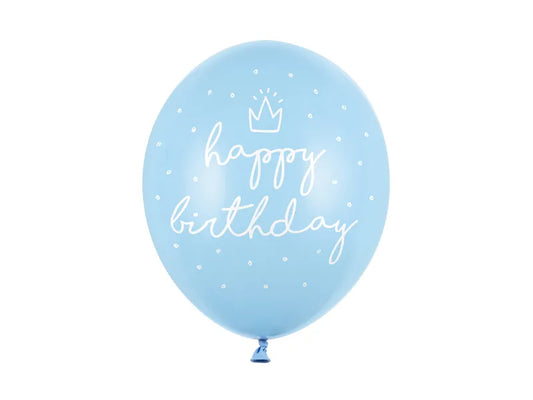 Balloner happy birthday blå