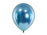 Glossy blå balloner 30 cm