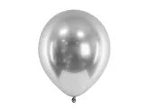 Glossy sølv balloner 30 cm