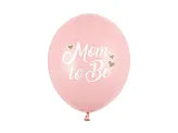 Mom to be latex ballon pastel pale pink 30 cm 6 stk